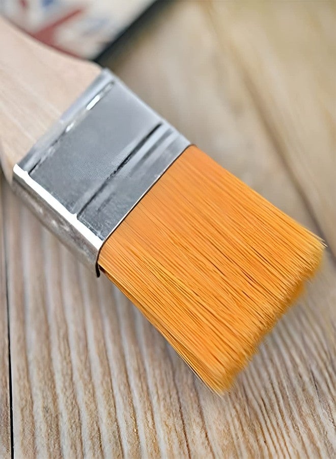 Garth مجموعة فرش الرسم من غارث - فرش رسم فنية مسطحة، فرش احترافية بشعيرات نايلون ذات رؤوس مدببة للرسم بالأكريليك والألوان المائية والزيتية، مثالية للفنانين والطلاب والهواة (عبوة من 12 قطعة) - Image 1